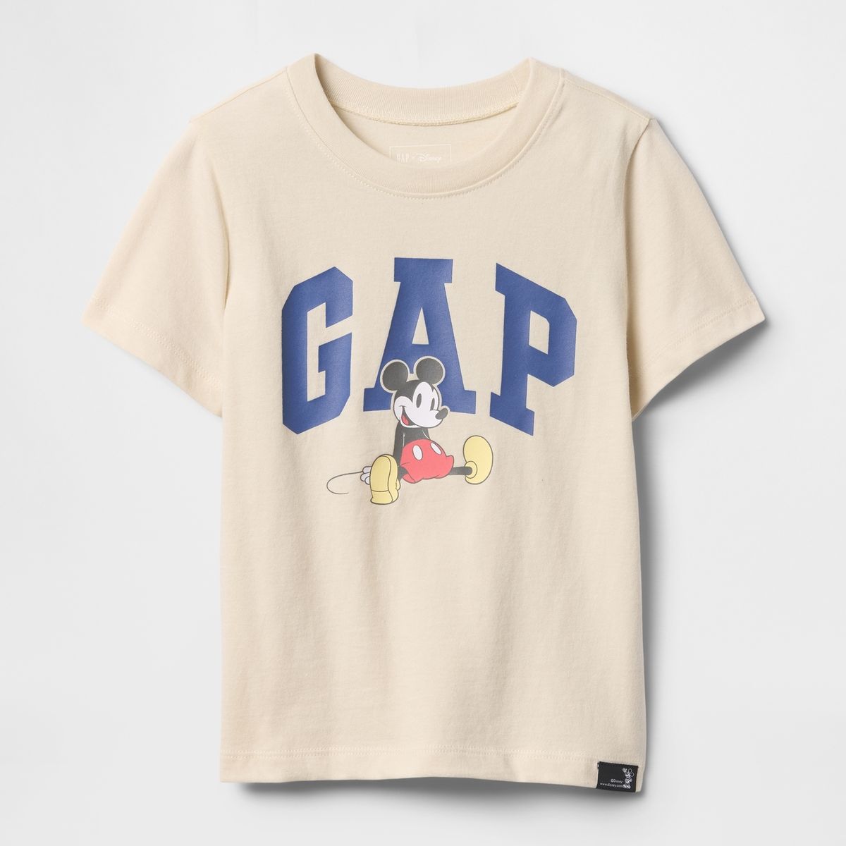 GAP - Polera Toddler Niño Mickey Mouse Manga Corta Beige Gap