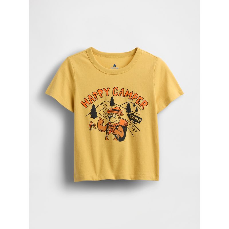 GAP - Polera Toddler Niño Mix & Match Manga Corta Amarillo Gap