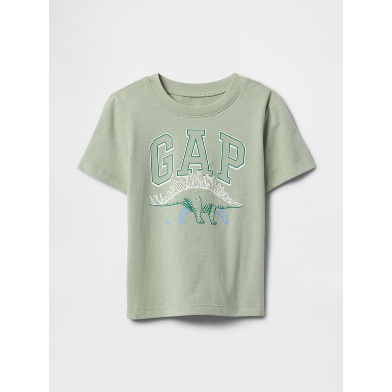 GAP - Polera Toddler Niño Logo Dinosaur Manga Corta Verde Gap