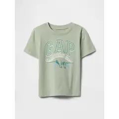 GAP - Polera Toddler Niño Logo Dinosaur Manga Corta Verde
