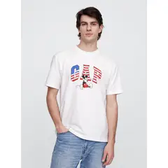 GAP - Polera Hombre Disney Usa Manga Corta Azul