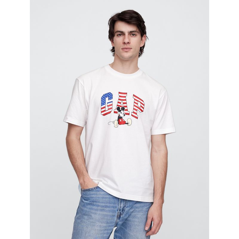 GAP - Polera Hombre Disney Usa Manga Corta Azul Gap