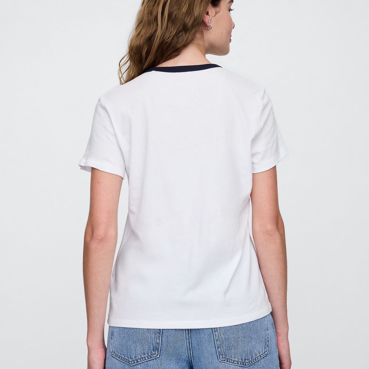 GAP - Polera Mujer Gráfica Manga Corta Blanco Gap