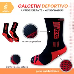 GARSIL - Calcetin Deportivos Acolchados con Antideslizantes Hombre Mujer