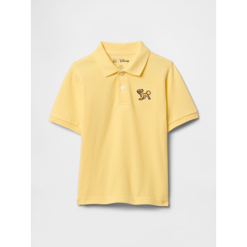 GAP - Polera Toddler Niño Piqué Polo Mickey Manga Corta Amarillo Gap