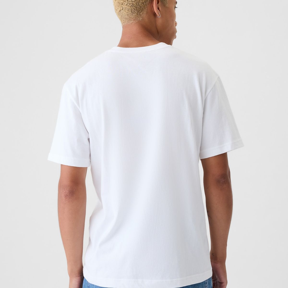 GAP - Polera Hombre Gap Logo Athletic Manga Corta Blanco