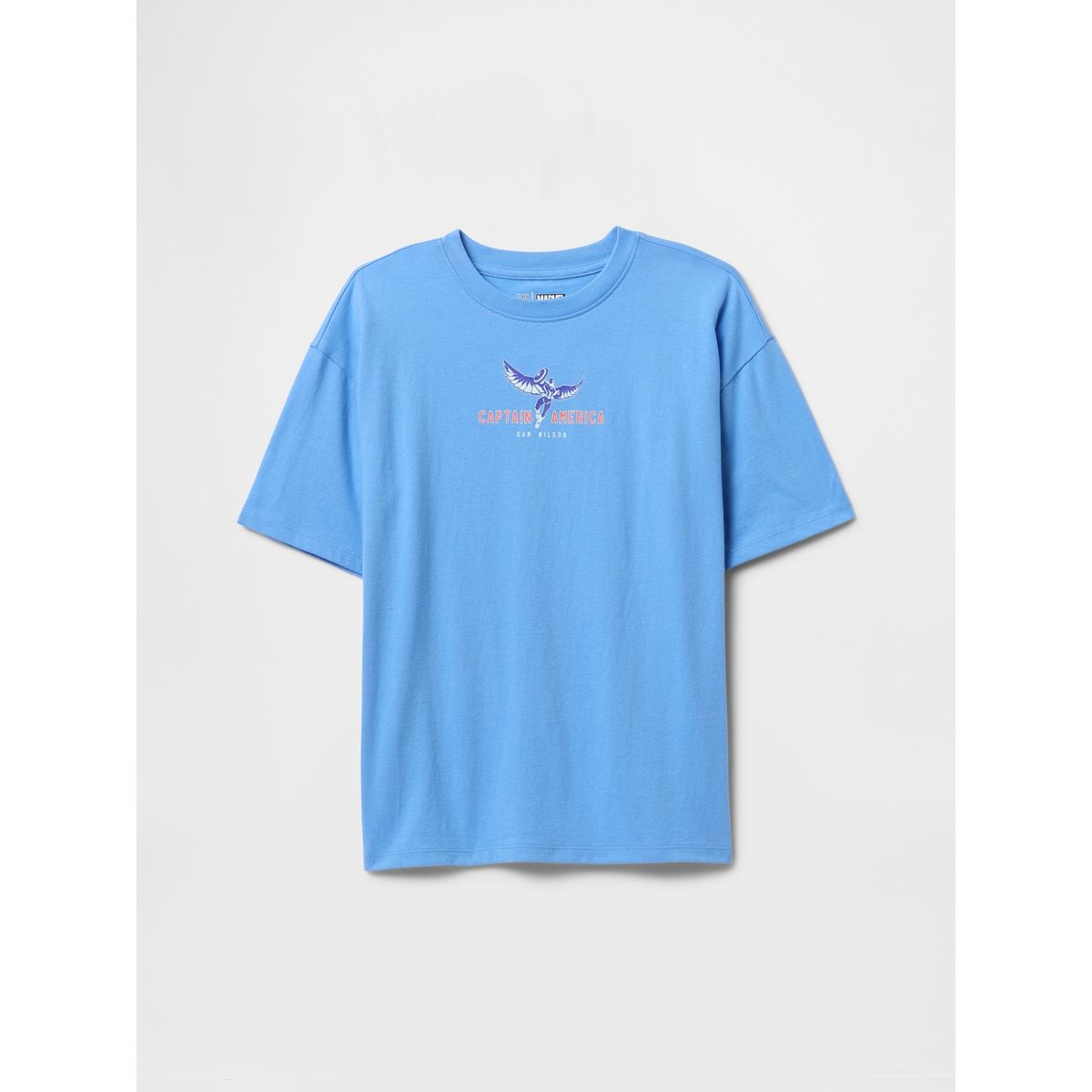 GAP - Polera Niño Gap Marvel Manga Corta Celeste