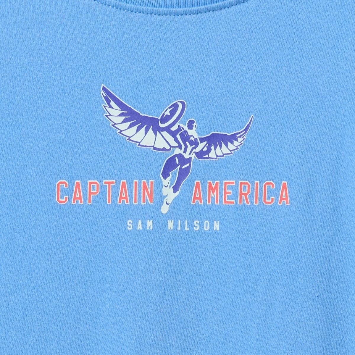 GAP - Polera Niño Marvel Manga Corta Celeste Gap