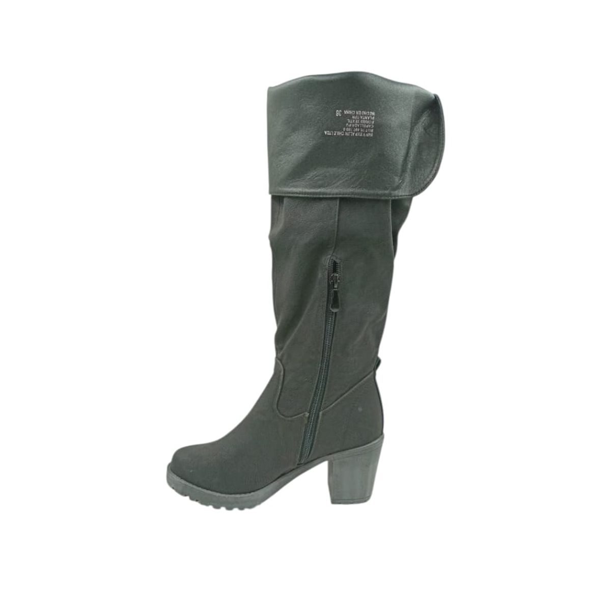 HERIEL - Bota Negra Taco Mujer