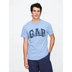 GAP - Polera Hombre New York Skyline Manga Corta Azul
