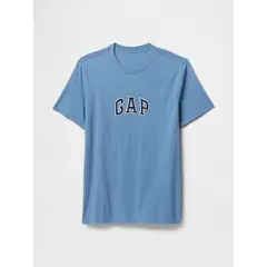 GAP - Polera Hombre Logo Mini Manga Corta Azul