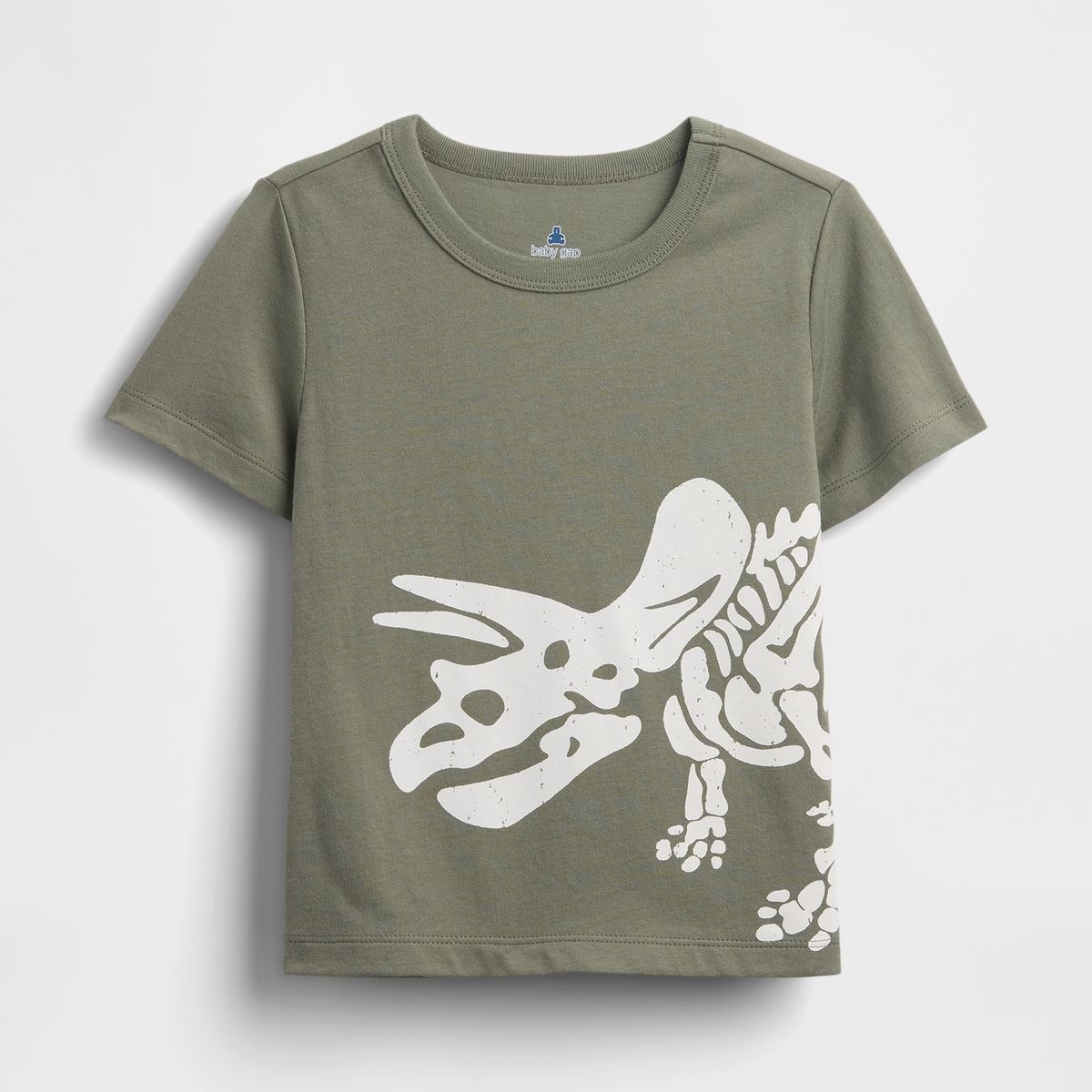 GAP - Polera Toddler Niño Triceratop Manga Corta Verde Gap