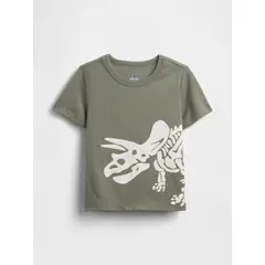 GAP - Polera Toddler Niño Triceratop Manga Corta Verde