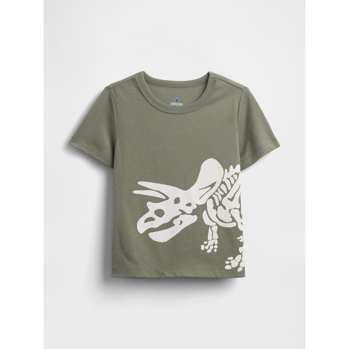 GAP - Polera Toddler Niño Triceratop Manga Corta Verde Gap