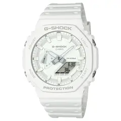 G-SHOCK - Reloj Digital GA-2100-7A7 Carbono Resina Hombre Blanco