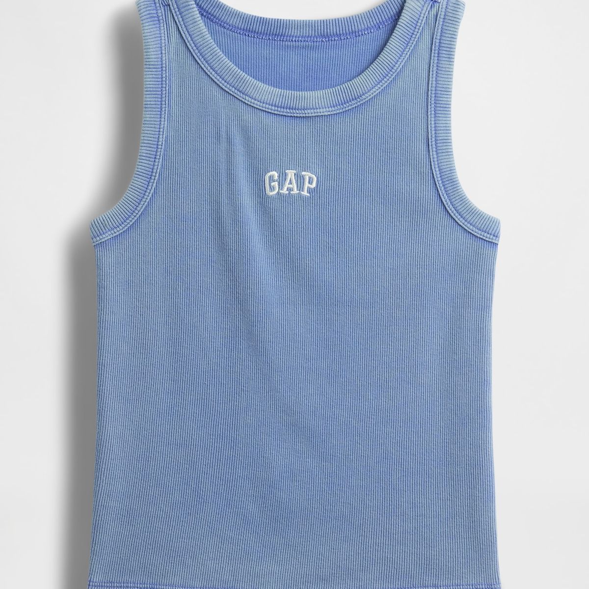 GAP - Polera Niña Logo Mini V25 Tank Sin Manga Azul Gap