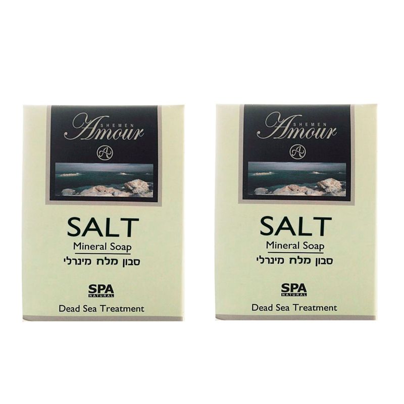 SHEMEN AMOUR - Jabon Sal , 125grsc/u 2 unidad Mar Muerto