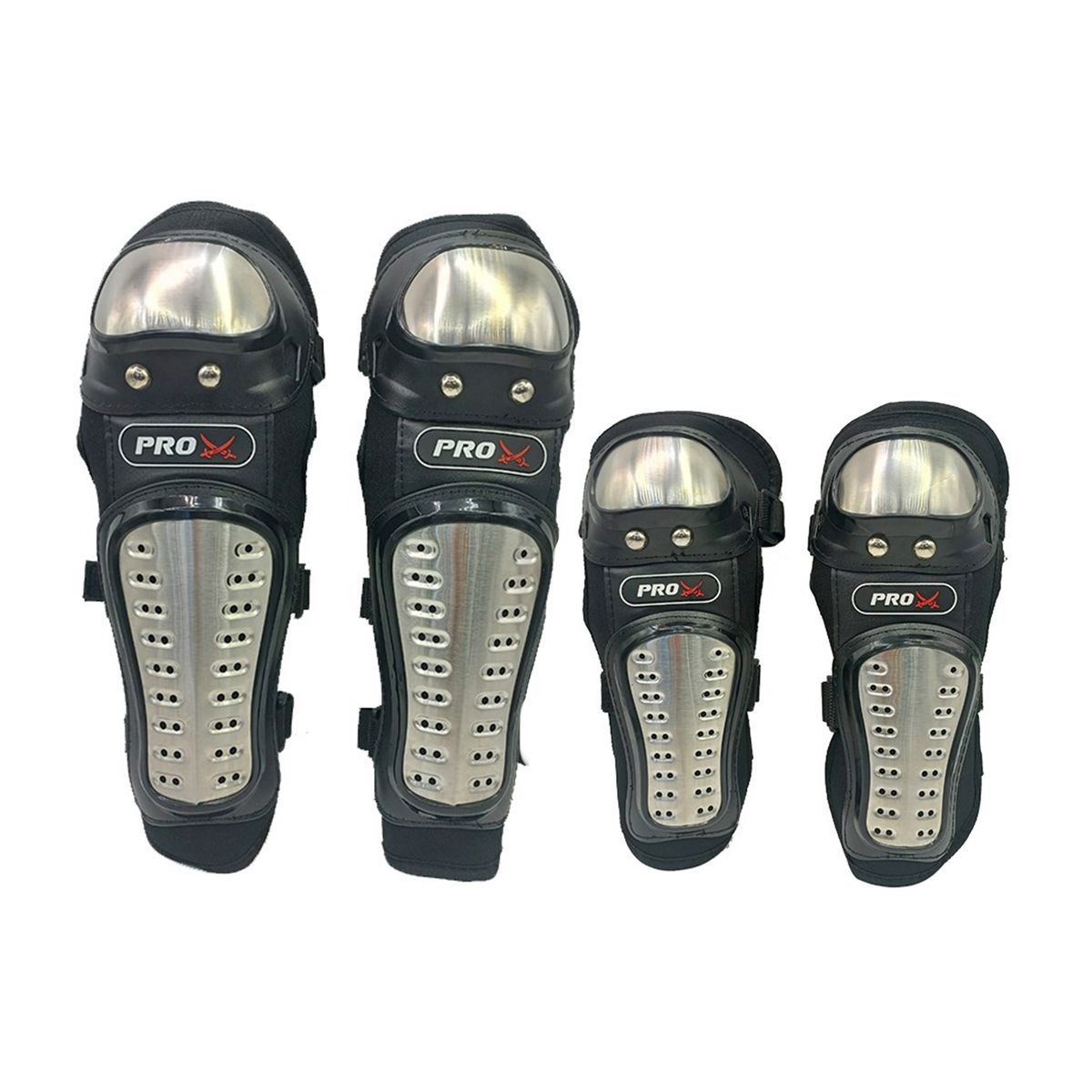 PRO X - Set Rodilleras Y Coderas Aleación Aluminio Para Motos Pro X - Ps