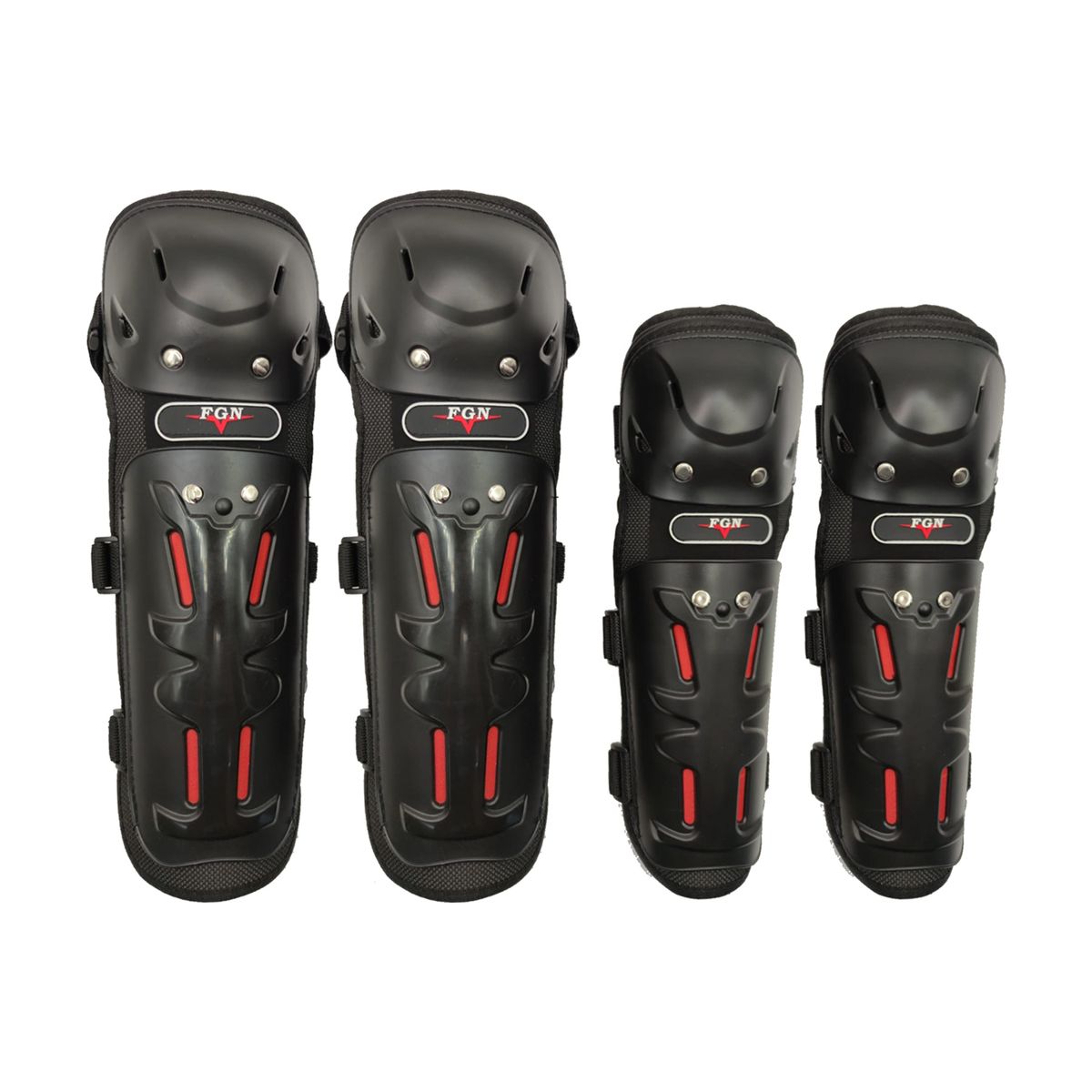 PUNTO STORE - Set Rodilleras Y Coderas Para Motos Fgn - Ps