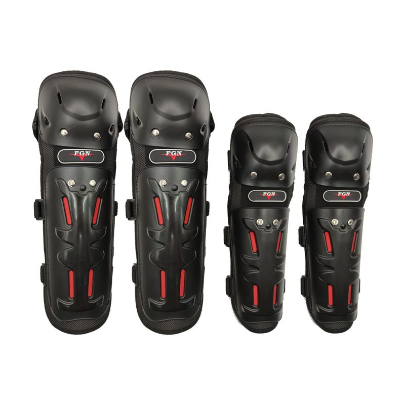 PUNTO STORE - Set Rodilleras Y Coderas Para Motos Fgn - Ps