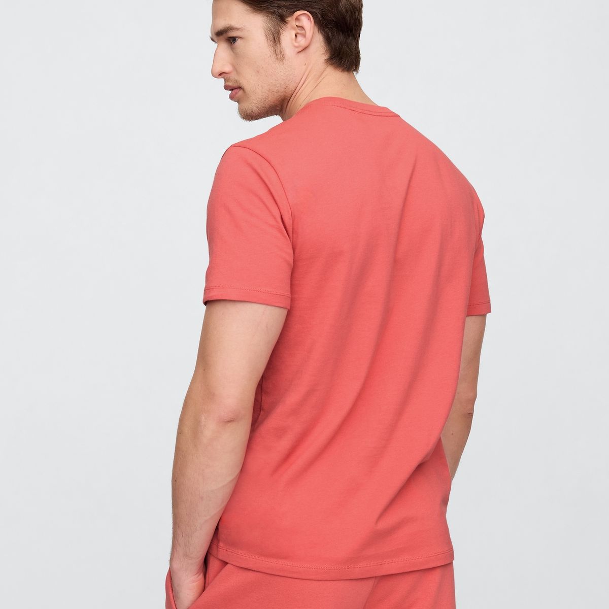 GAP - Polera Hombre Logo Manga Corta Rosado Gap