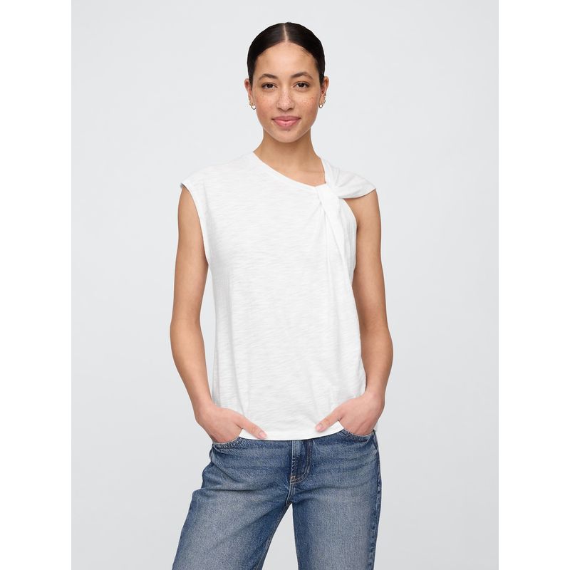 GAP - Polera Mujer Foreversoft Twist Sin Manga Blanco Gap