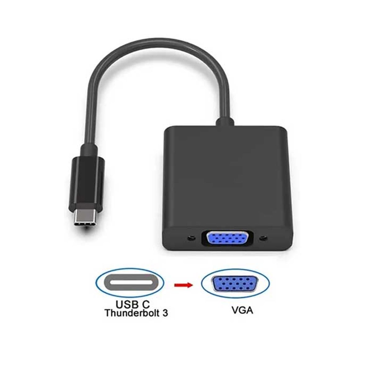 EON - Adaptador Conversor Usb 3.1 Tipo C A Vga