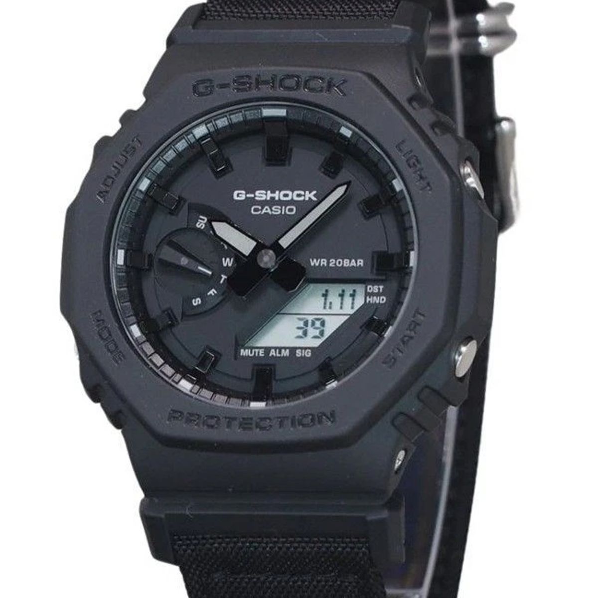 G-SHOCK - Reloj G-SHOCK Digital GA-2100BCE-1A Carbono Tela Hombre Negro