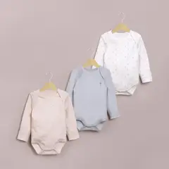 OPALINE - Pack bodies Azul de Bebé 40620