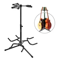 OFERTABKN - Atril Triple Soporte Para 3 Instrumentos De Cuerda Guitarra