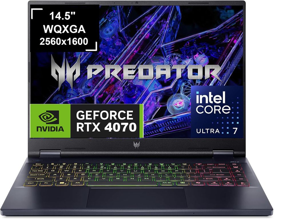 NOTEBOOK GAMER PREDATOR HELIOS NEO 14.5" WQXGA ULTRA 7 155H SSD 1TB 16GB NVIDIA RTX 4070