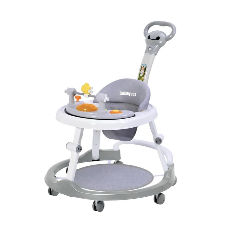LUBABYCAS - Andador Caminador 4 En 1 Aita Con Manilla LuBabycas Gris