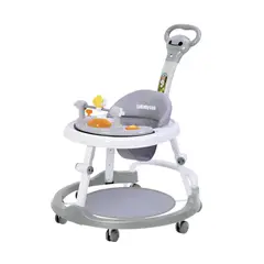 LUBABYCAS - Andador Caminador 4 En 1 Aita Con Manilla Gris