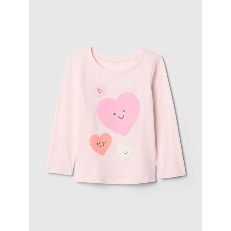 GAP - Polera Toddler Niña Gráfica Manga Corta Rosado Gap
