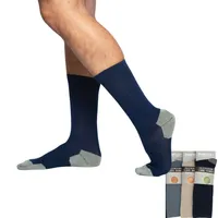 Pack 3 Calcetin Hombre D Cobre Y Bambu Diabetico Sin Costura