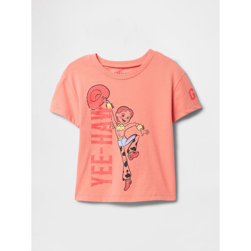 GAP - Polera Toddler Niña Jessie Manga Corta Rosado Gap