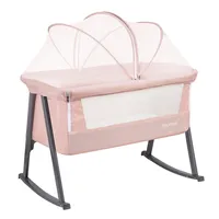 Cuna Moisés Balancín con Mosquitero Rosada
