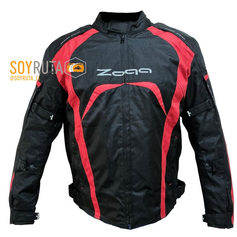 GENERICO - Chaqueta de moto 2 Capas Rojo