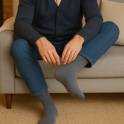 Imagen 2 del producto Pack 3 Calcetin Hombre De Bambu Diabetico Sin Costura