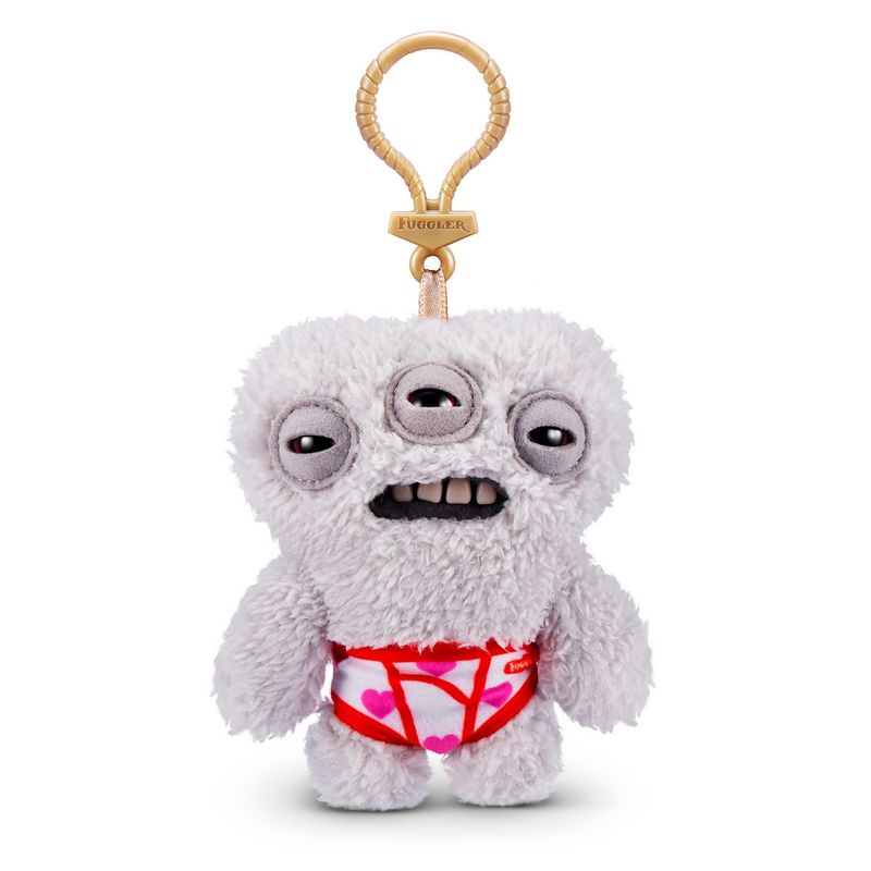 ANSALDO - PELUCHE LLAVERO FUGGLERS DE 13 CMS DE ZURU - GRIS
