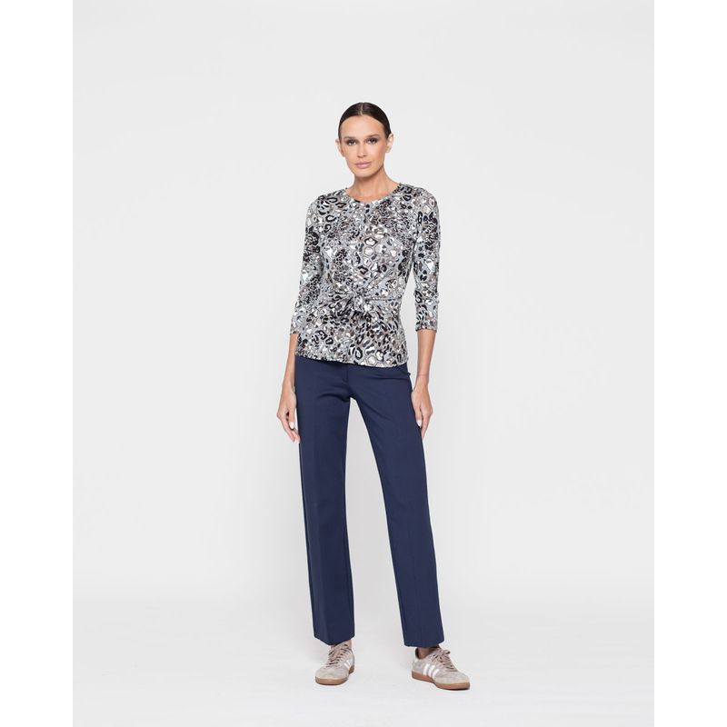 LUDOVICA - Polera Mujer Magnolia Gris Ludovica