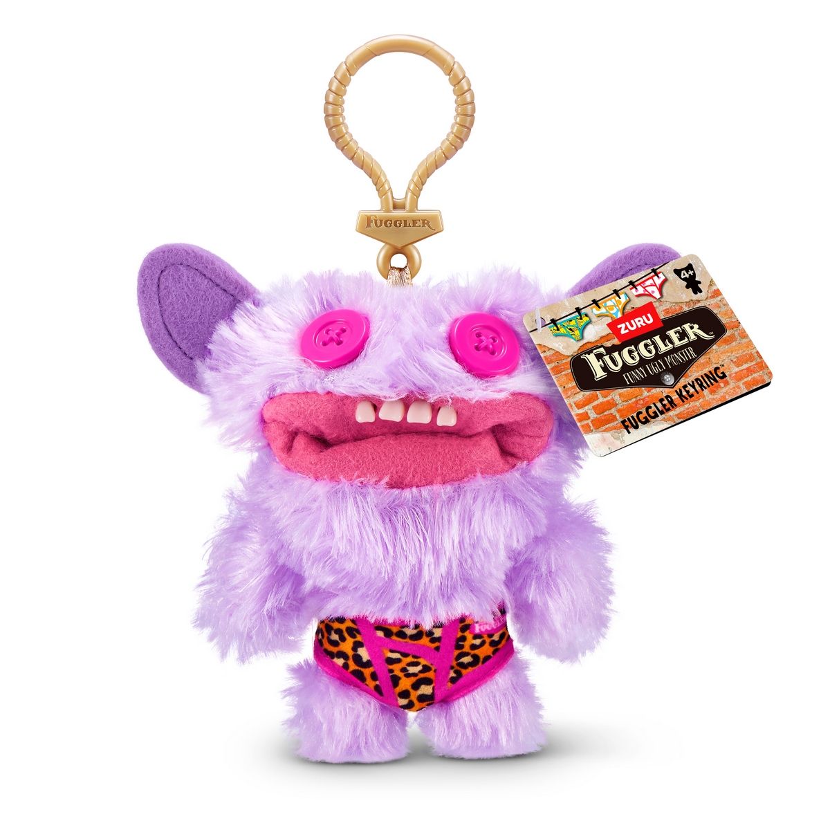 ANSALDO - Peluche llavero FUGGLERS 13 cm criatura traviesa lila