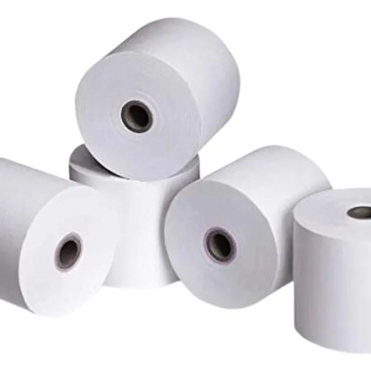 DBLUE - Rollos Térmicos 80x80 mm Papel Térmico De 65 g 5 Unidades