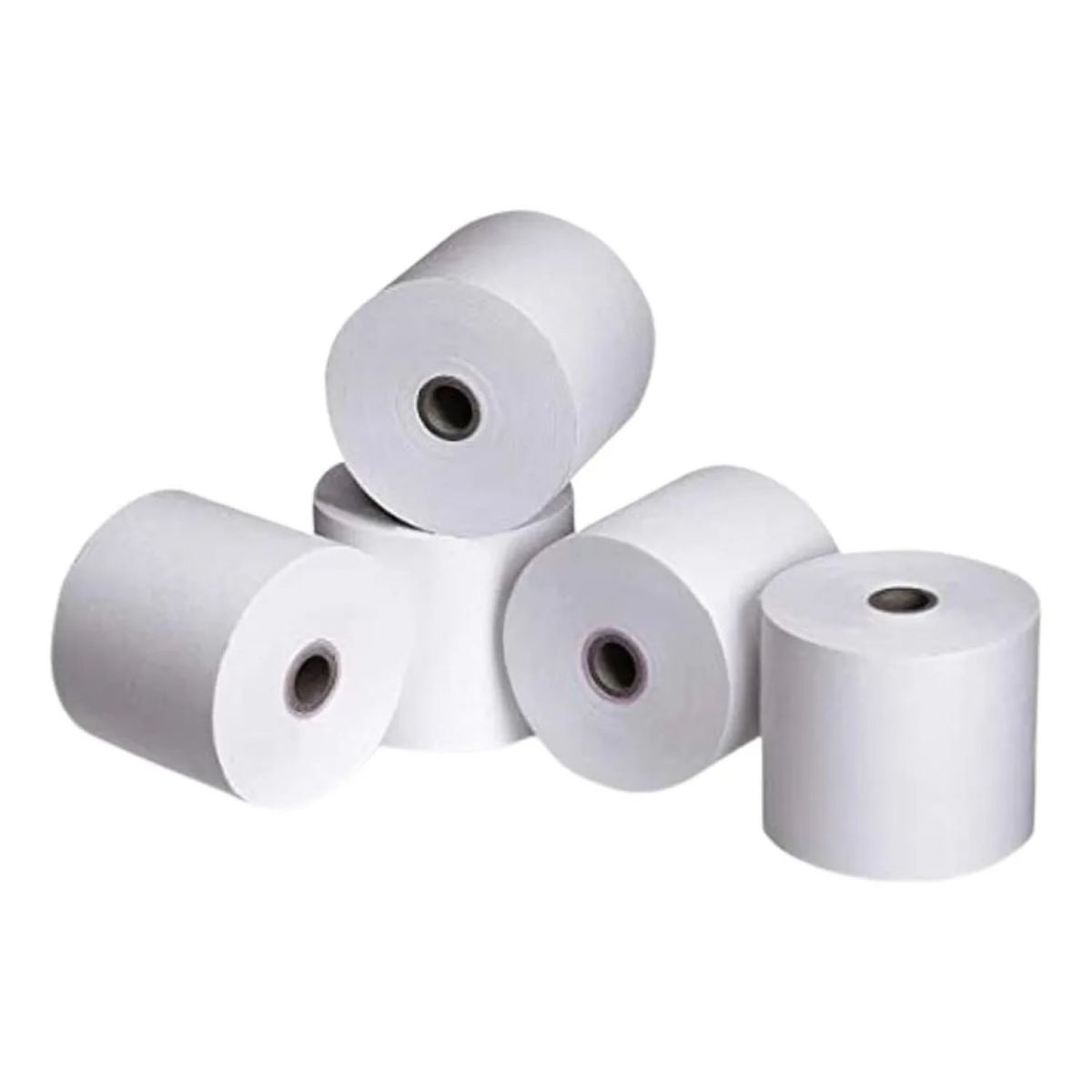 DBLUE - Rollos Térmicos 80x80 mm Papel Térmico De 65 g 5 Unidades