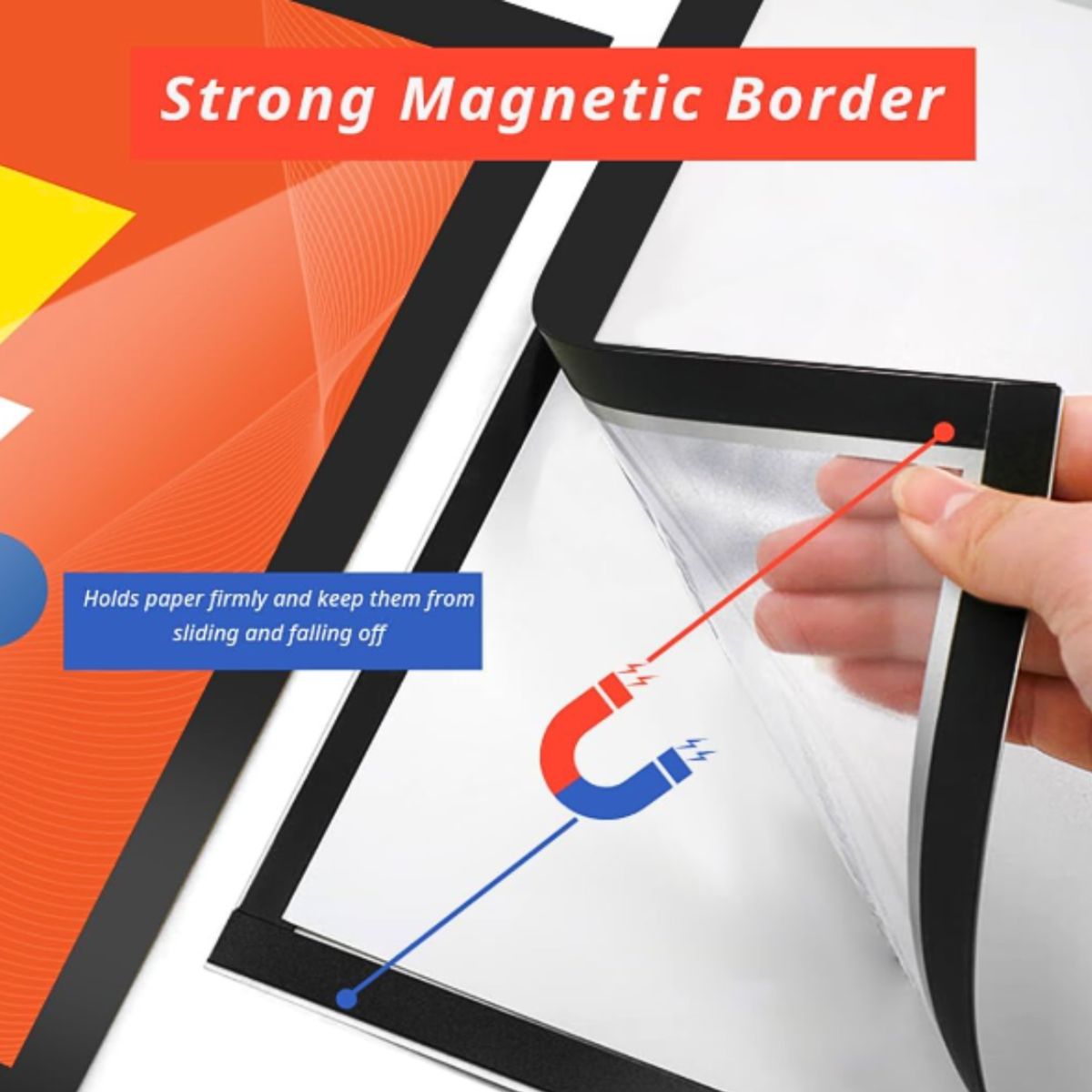 MOTARRO - Marco Magnético Plástico A4 Funda Protección De Documentos