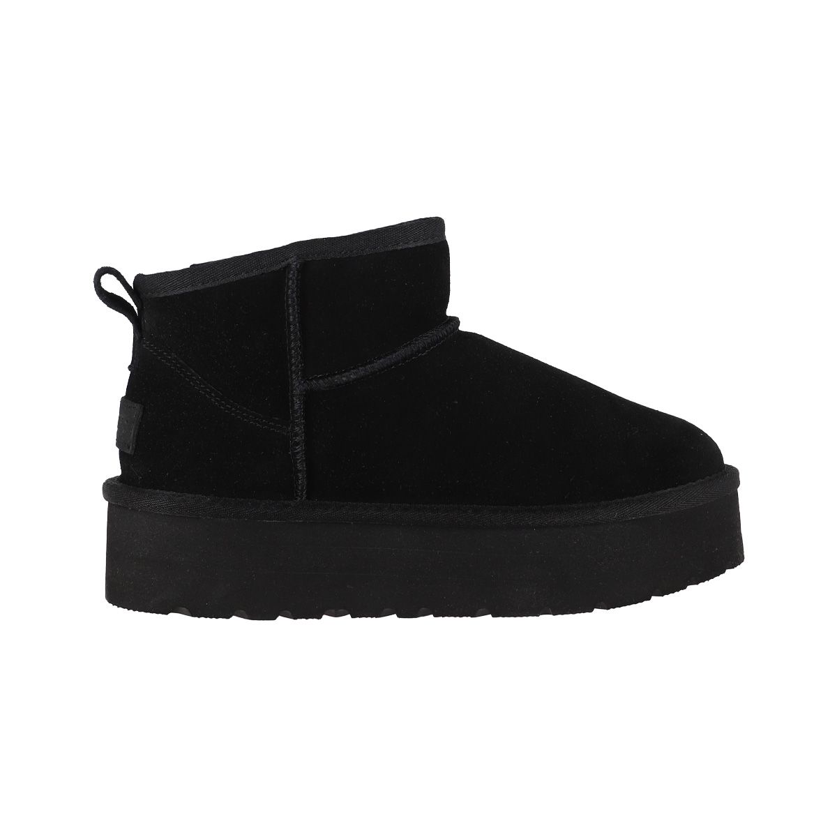 BAMERS - Botas Mujer Bamers Blast Mini Plataforma Cuero Negro