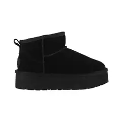 BAMERS - Botas Mujer Blast Mini Plataforma Cuero Negro