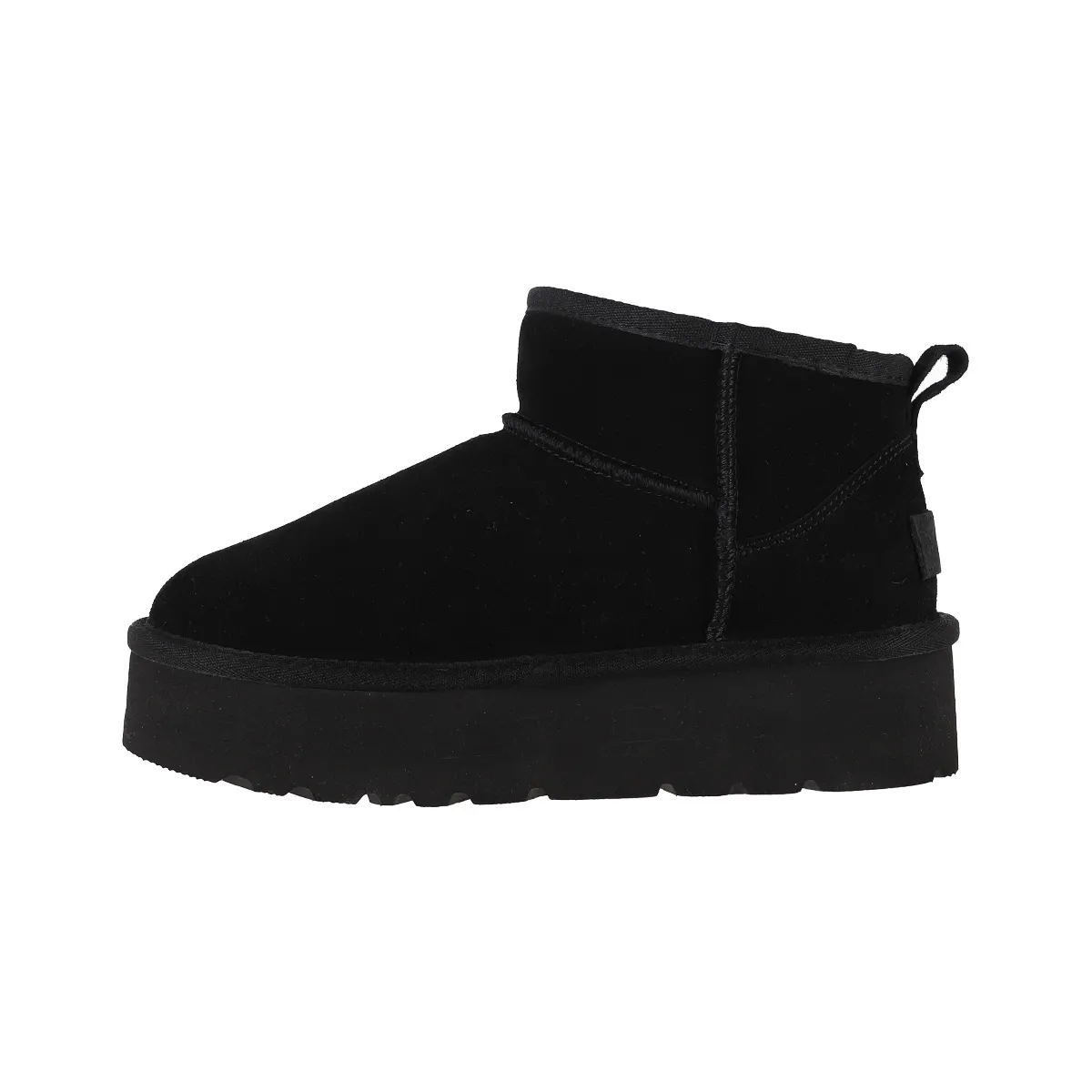 BAMERS - Botas Mujer Bamers Blast Mini Plataforma Cuero Negro