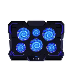 REPTILEX - Ventilador Notebook Gamer De 6 Aspas Pro Rx0025 Con Luz