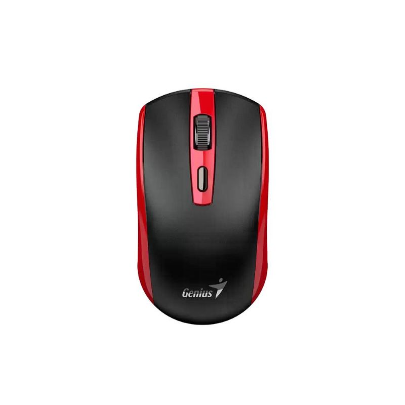 GENIUS - Mouse Inalámbrico Genius ECO-8150 24GHz Recargable Copilot Rojo